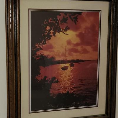 Framed Sunset Photo