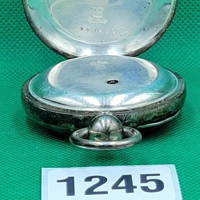 A.W. Witham Sterling Pocket Watch