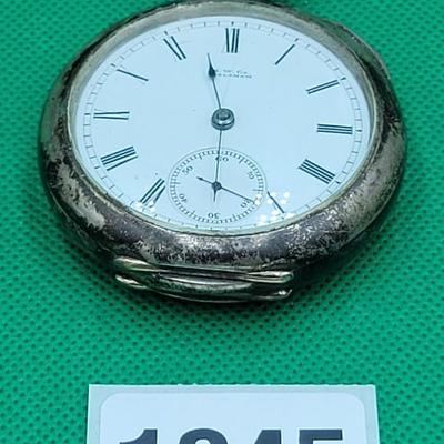 A.W. Witham Sterling Pocket Watch