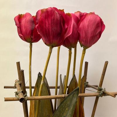 Faux Tulip Flower Arrangement