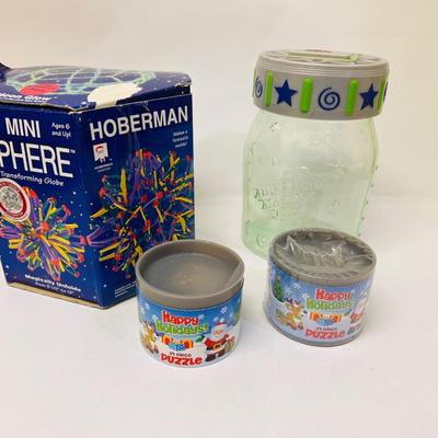 Puzzles, Mini Sphere, and Counting Piggy Bank