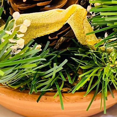 Vintage Angel in Green Centerpiece