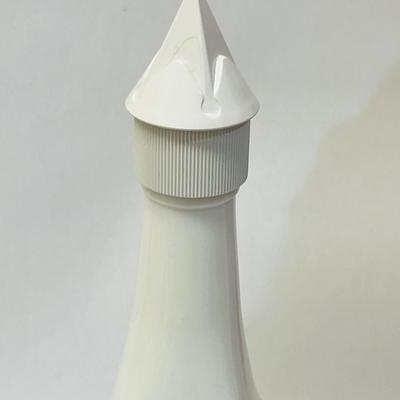 Vintage White Milk Glass - Swiss Mountain Cabin Bottle