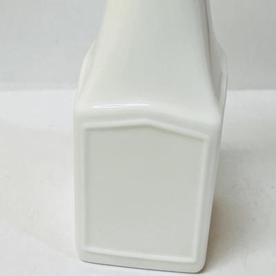 Vintage White Milk Glass - Swiss Mountain Cabin Bottle