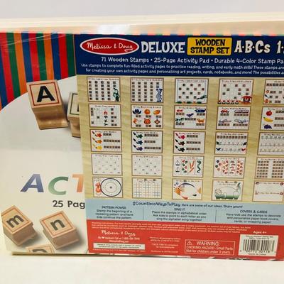 Melissa & Doug Deluxe Wooden Stamp Set
