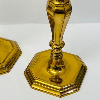 Pair of Brass Candlestick Holders