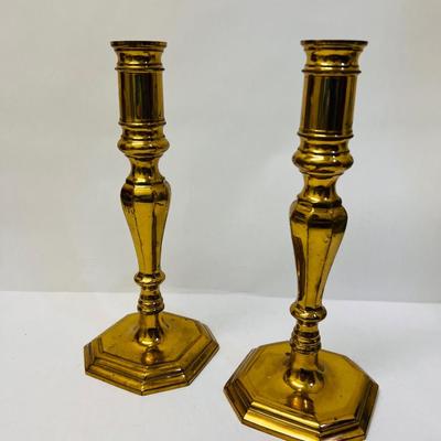 Pair of Brass Candlestick Holders