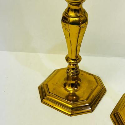 Pair of Brass Candlestick Holders