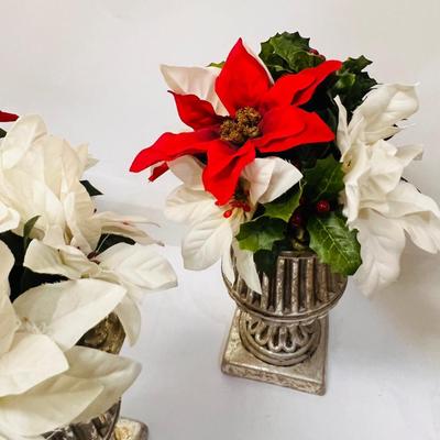 3 Poinsettia Centerpieces