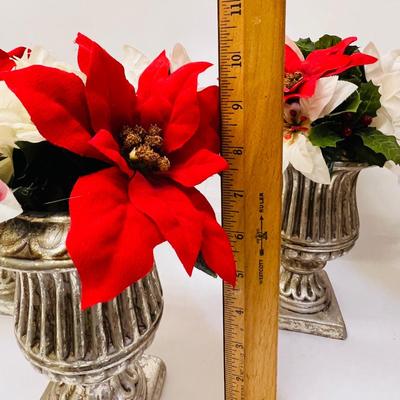 3 Poinsettia Centerpieces