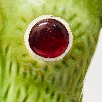 Green Mosaic Rooster Statue