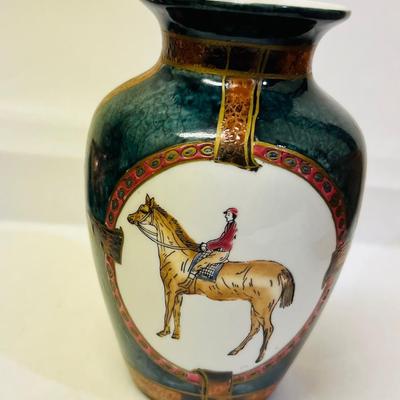 Vintage Hand Painted Horse vase