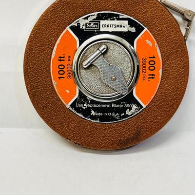 Vintage Sears Craftsman 100' Steel Tape Measure