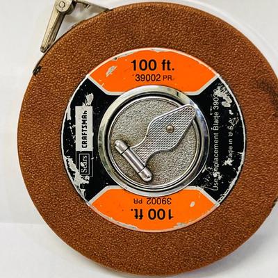 Vintage Sears Craftsman 100' Steel Tape Measure