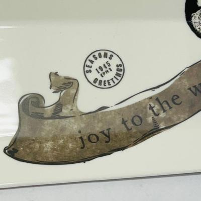 Joy To the World Christmas Plate
