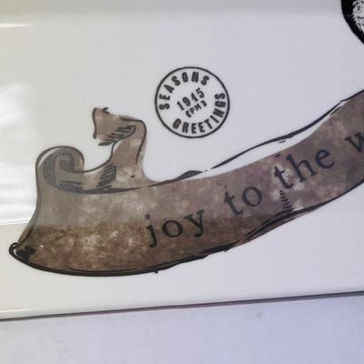 Joy To the World Christmas Plate
