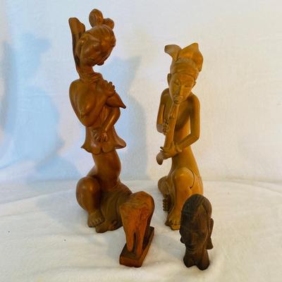 Balinese Wooden Carved Sculptures (FR-SL)