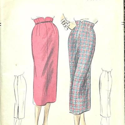 Vogue Pattern No. 8073 waist 24 hip 33 1955