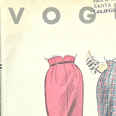 Vogue Pattern No. 8073 waist 24 hip 33 1955