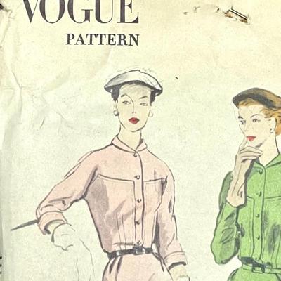 Vogue Pattern No. 7726 size 16 bust 34 hip 37 1952