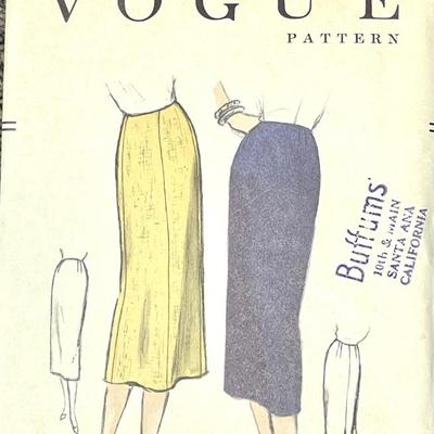 Vogue Pattern No. 8626 waist 24 hip 33 1955
