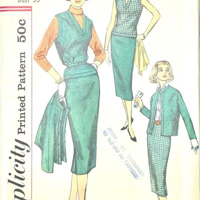 Simplicity Printed Pattern No. 2389 size 13 bust 33