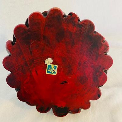 Chinese Red Resin Horse Figurine (FR-SL)