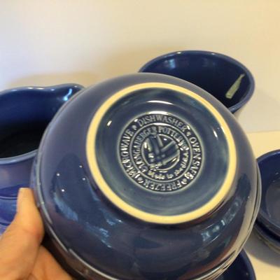 8178 Set of Blue Longaberger Pottery