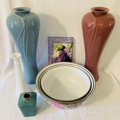 Haeger Vases and Floral Bowls ( DR - RH)
