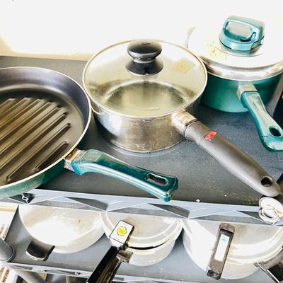 Presto and Mirro Pressure Cookers and Wearever Cookery (G-JM)