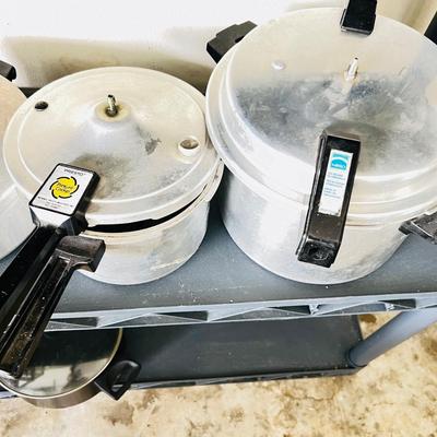 Presto and Mirro Pressure Cookers and Wearever Cookery (G-JM)