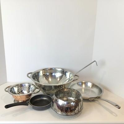 8189 Stainless Strainers and Calphalon Cookware