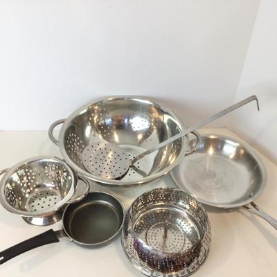 8189 Stainless Strainers and Calphalon Cookware