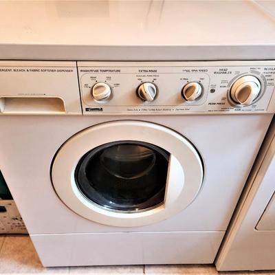 Lot #127  KENMORE Front Load Washer/Dryer Set - dryer is gas