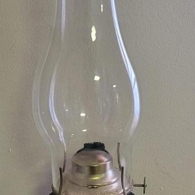 Wood turned Oil Lamp
