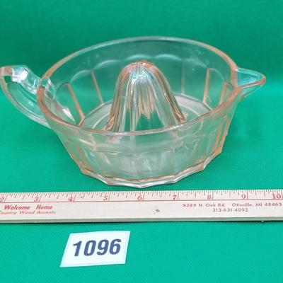 Vintage Depression Glass Juicer
