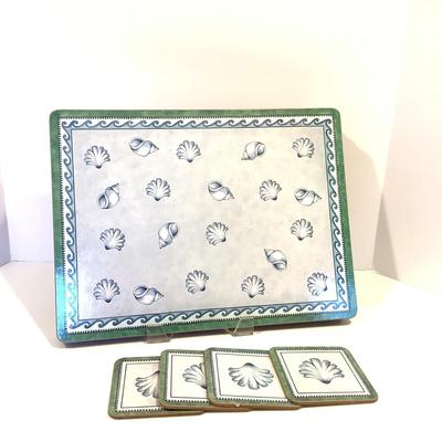 8210 Set of 8 Corkback Placemats with 4 Coasters