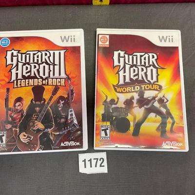 Guitar Hero 1 & guitar hero 2 games/wii