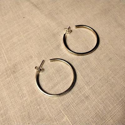 Sterling Silver Hoops