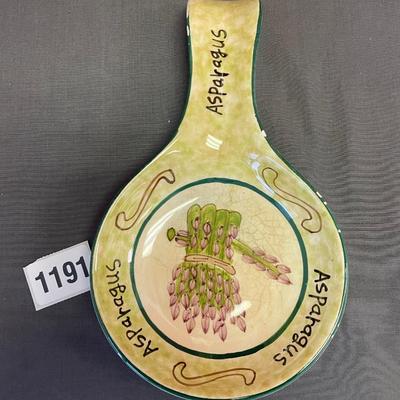 Asparagus spoon rest