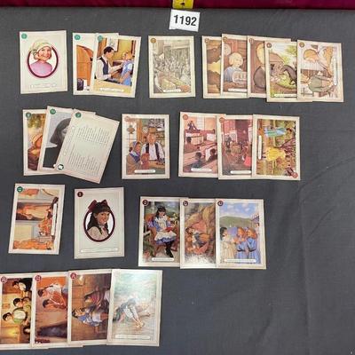American girl trading cards