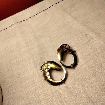 Rams Head Post Earrings