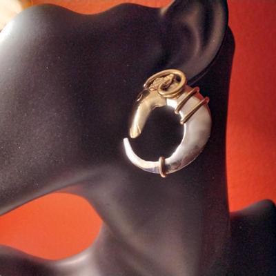 Rams Head Post Earrings