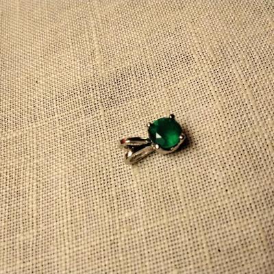 Gorgeous Green Apple Agate in Sterling Silver Pendant