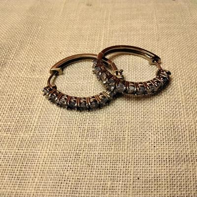 Breathtaking Tanzanite Sterling Silver Hoops