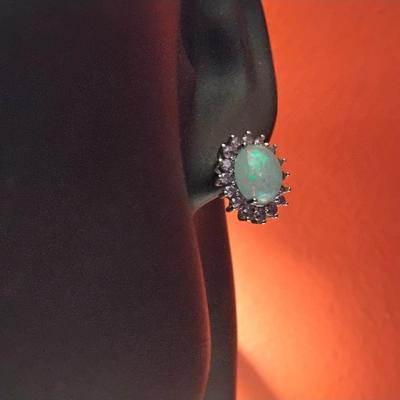 Gorgeous Opal and Amethyst Earrings