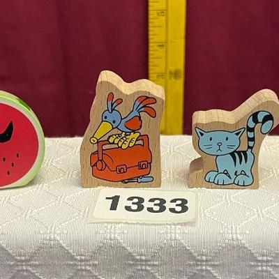 Small wooden blocks