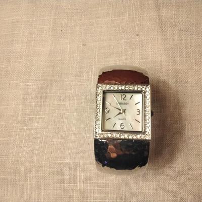 Embassy Cuff Watch With Mother Of Pearl Face