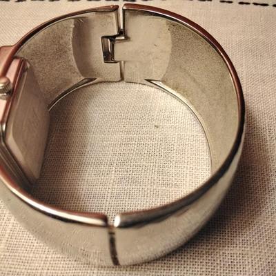 Embassy Cuff Watch With Mother Of Pearl Face