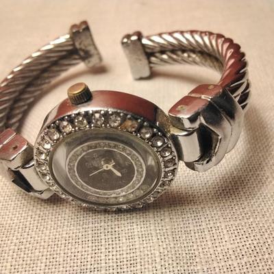 Vintage Denacci Bracelet Watch With Floating Crystals